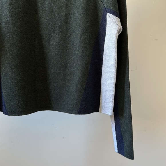 New LNDR Soft Vigilante 100% merino wool boxy cropped colorblock knit sweater - Picture 9 of 14